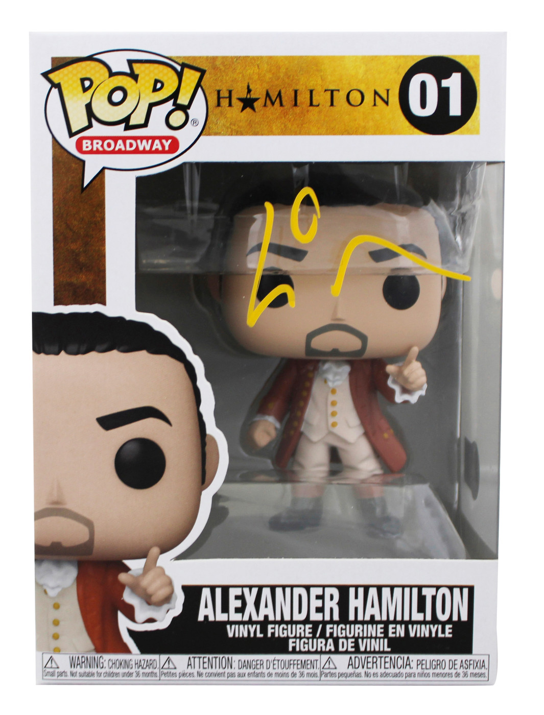 Lin-Manuel Miranda Signed Alexander Hamilton Funko Pop Vinyl Figure BAS #BT63338