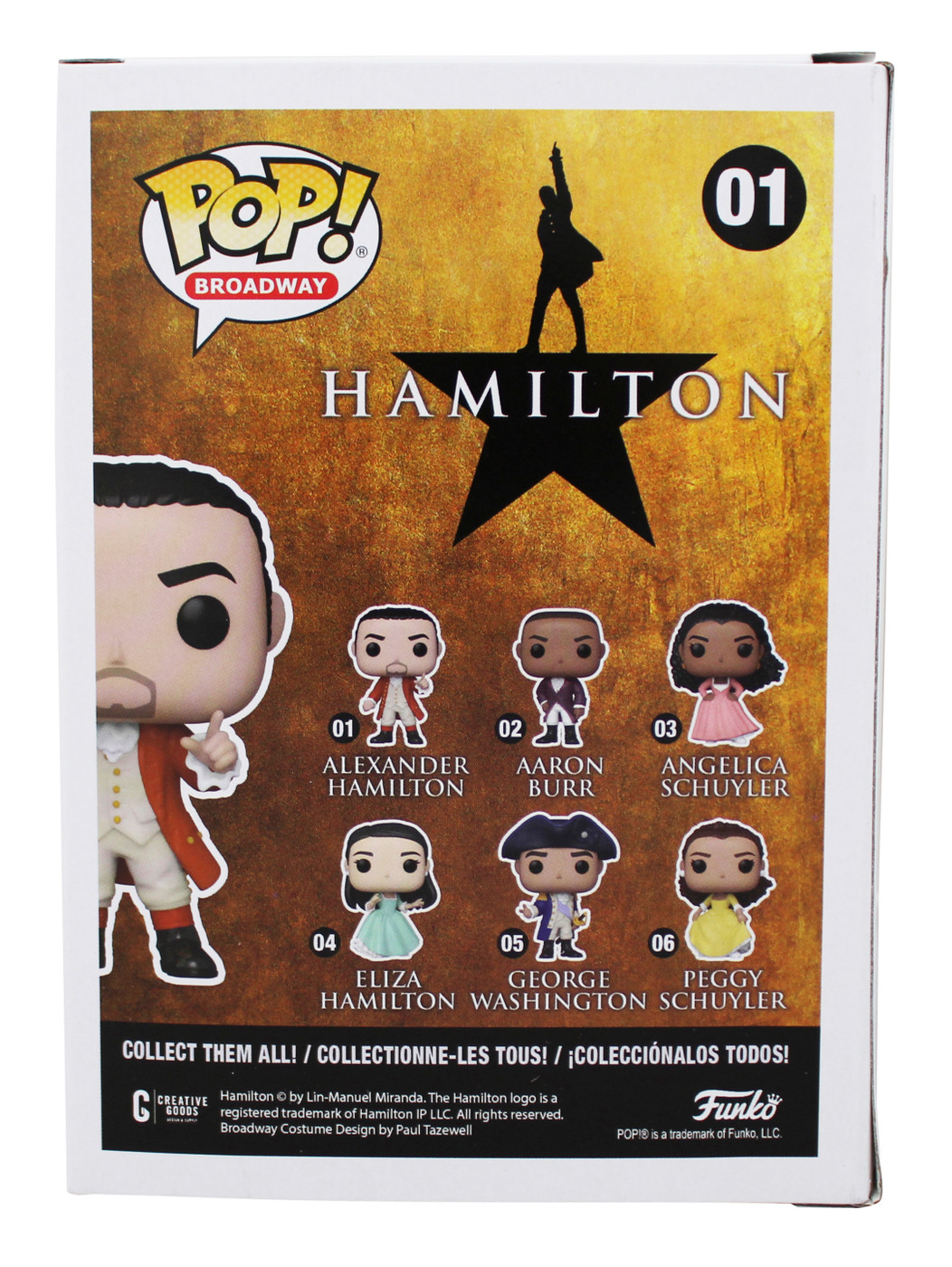 Lin-Manuel Miranda Signed Alexander Hamilton Funko Pop Vinyl Figure BAS #BT63338