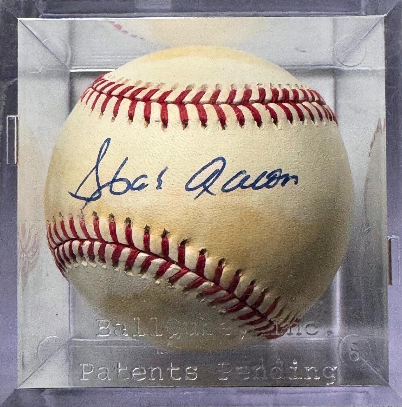 Braves Hank Aaron Signed Rawlings Major League Baseball