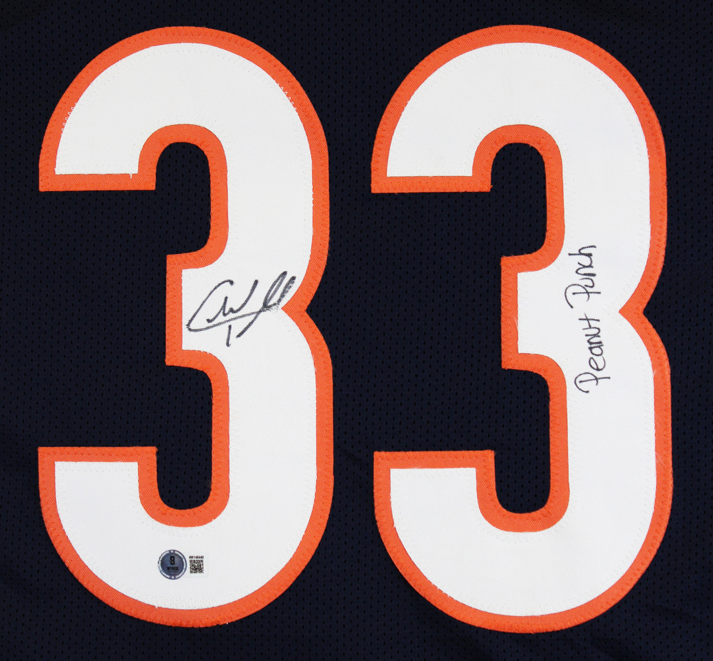 Charles Tillman "Peanut Punch" Signed Navy Pro Style Jersey BAS Witnessed