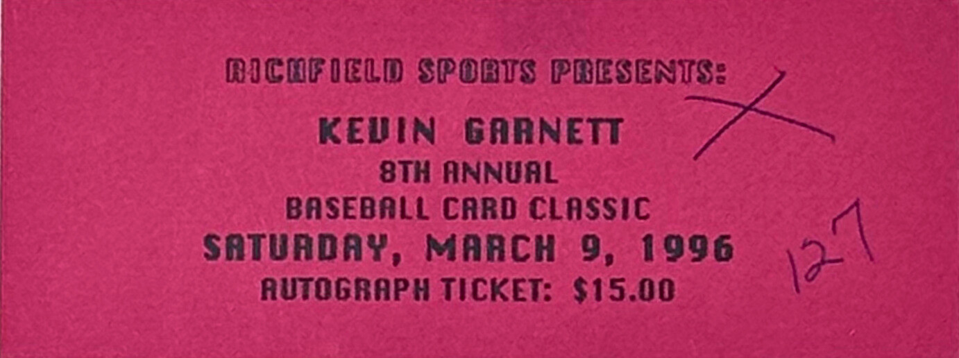 Timberwolves Kevin Garnett Signed Photo