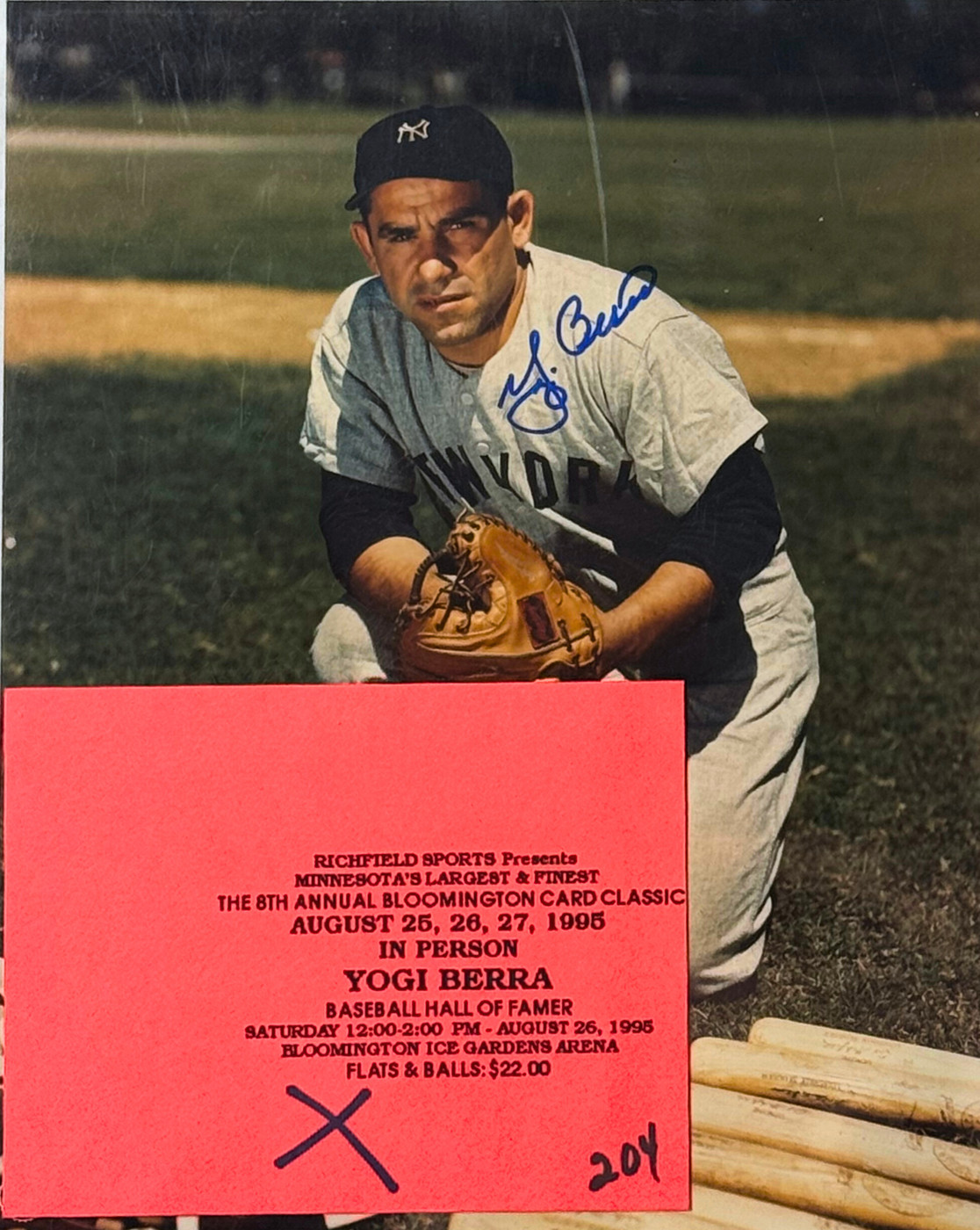 Yankees Yogi Berra Signed Photo