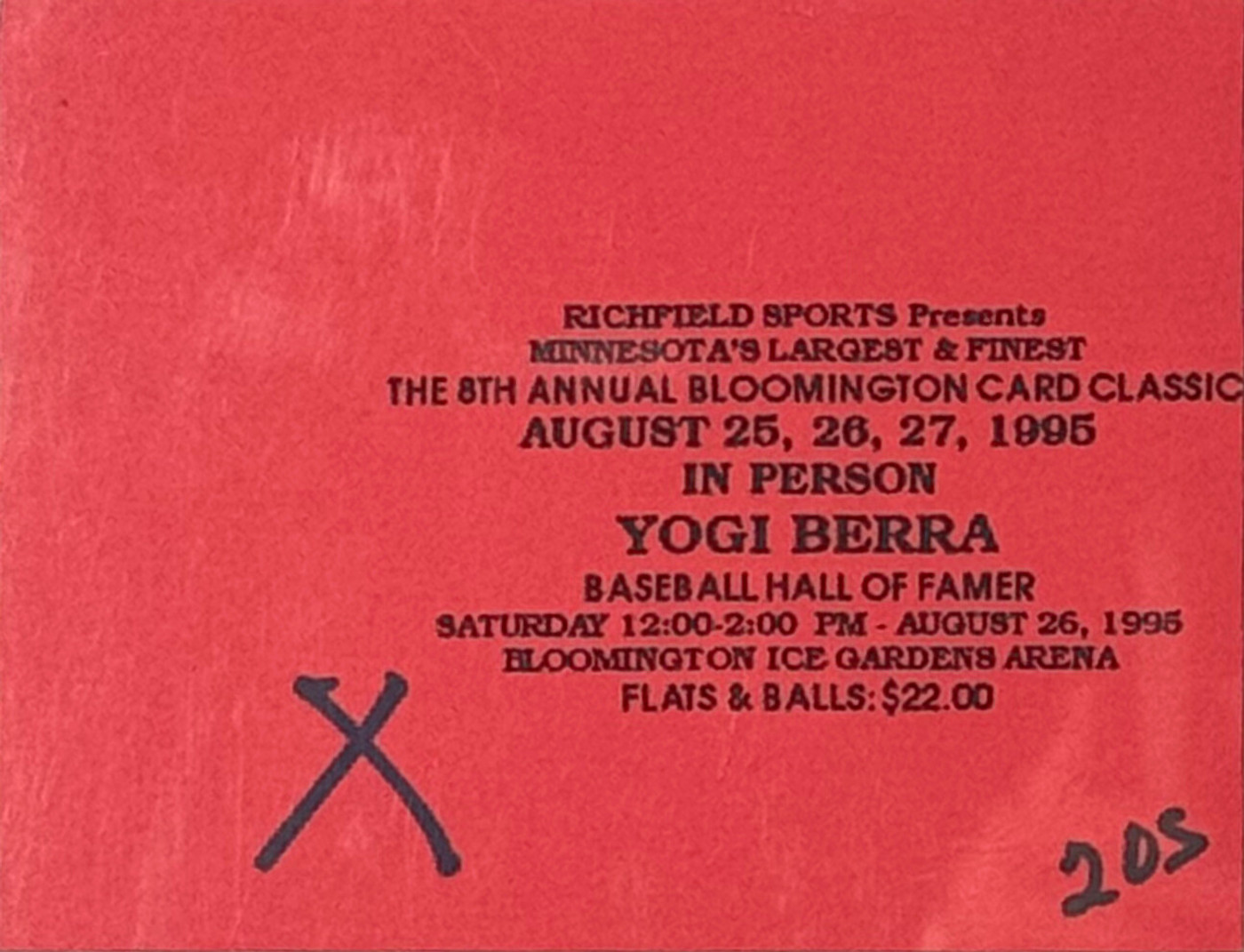 Yankees Yogi Berra Signed Photo and Event Ticket