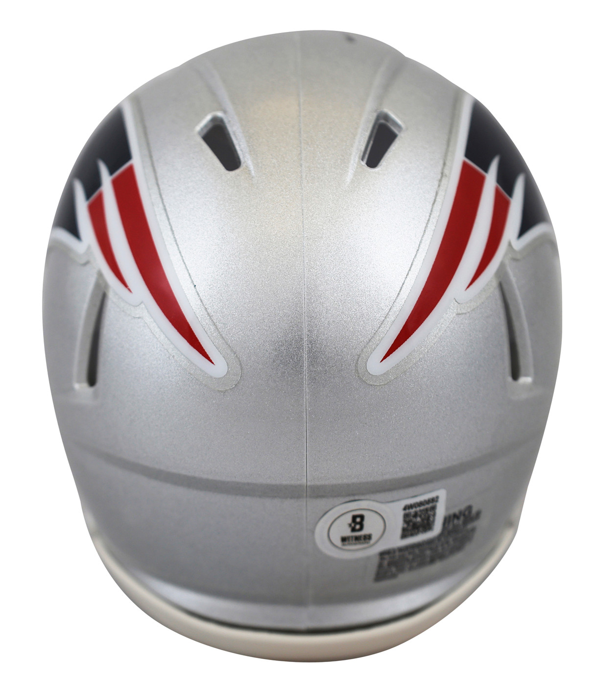 Patriots Ty Law "HOF 2019" Signed Speed Mini Helmet W/ Case BAS Witnessed