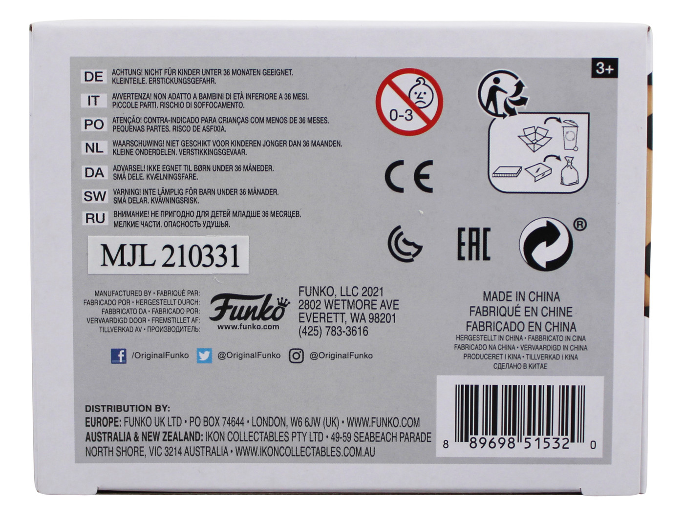 Ke Huy Quan The Goonies Signed Data #1068 Funko Pop Vinyl Figure JSA #WIT753596