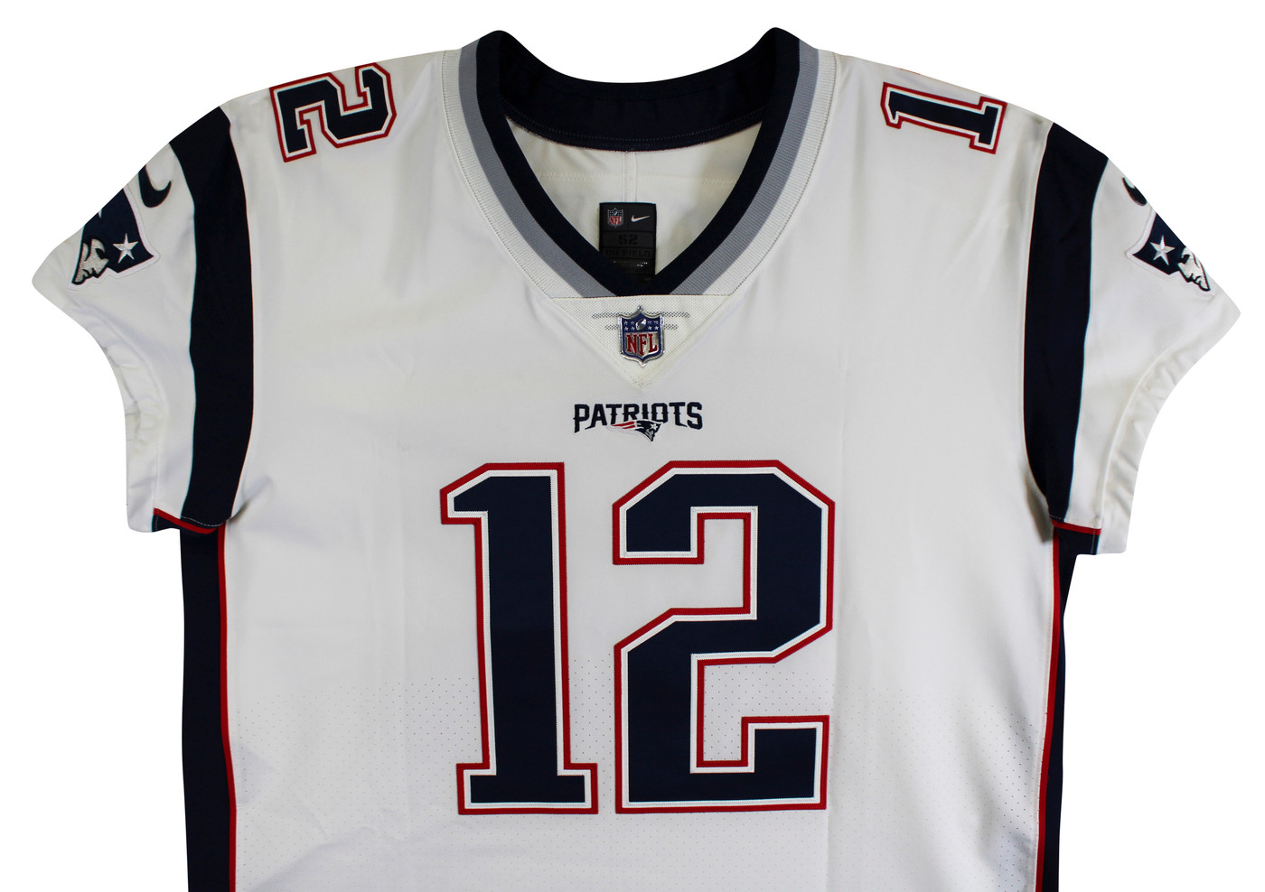 (6) Brady, Gronkowski, Gilmore, Edelman +2 Signed White Nike Elite Jersey BAS