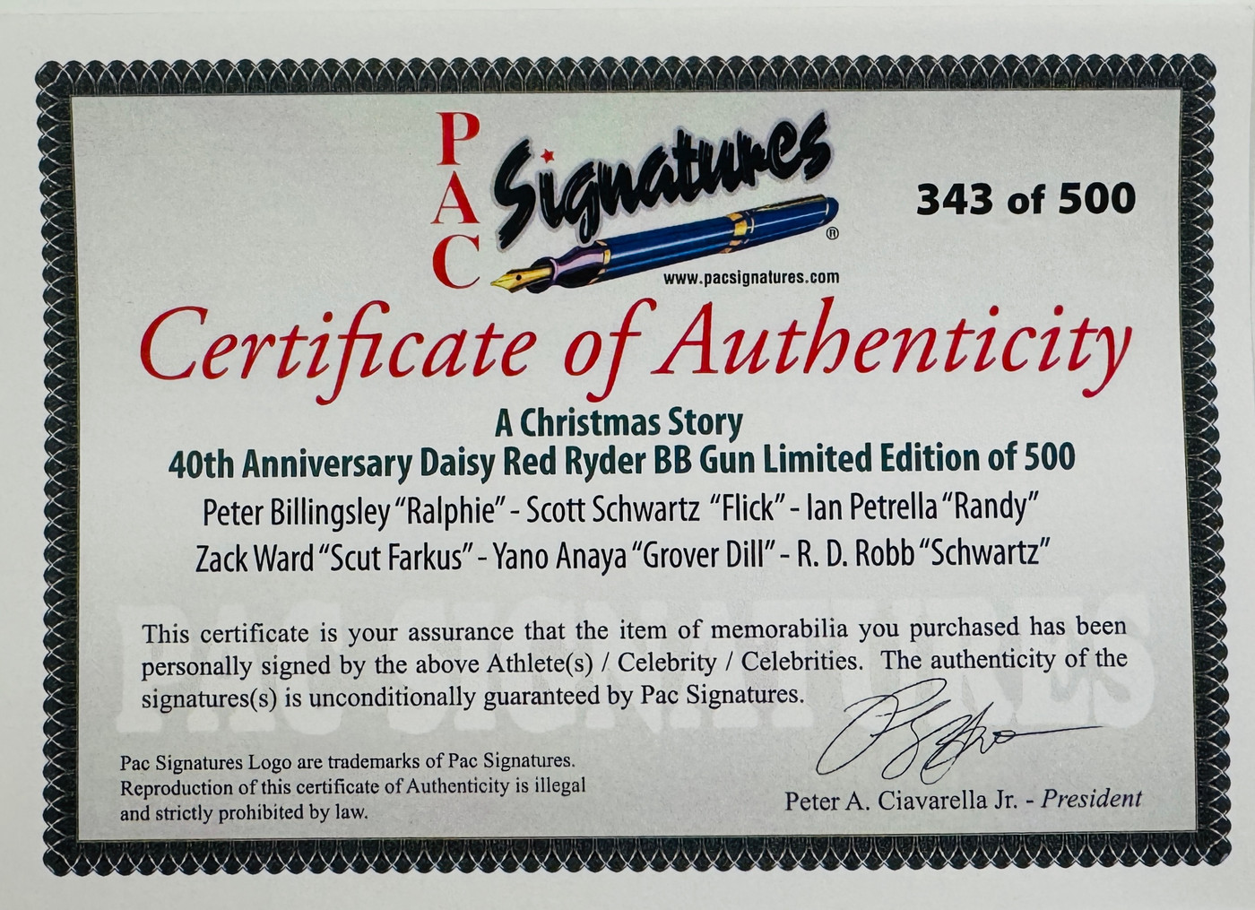 Red Ryder Christmas Story BB Rifle 6 Kids #343 of 500