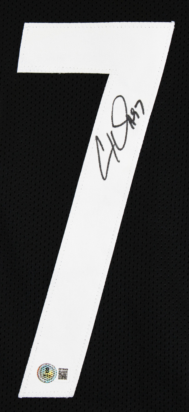 Cam Heyward Authentic Signed Black Pro Style Framed Jersey BAS Witnessed
