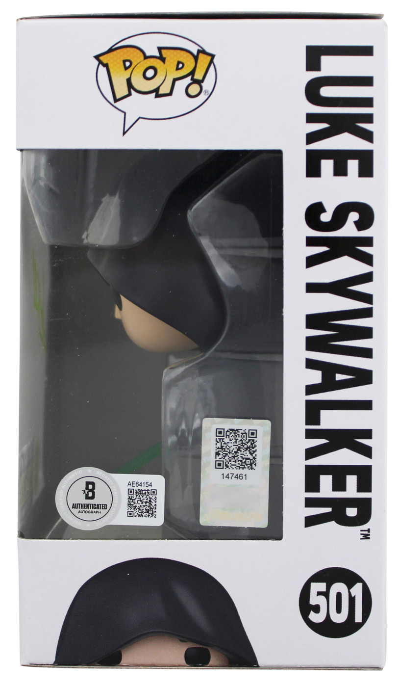 Mark Hamill Star Wars Signed Luke Skywalker #501 Funko Pop Figure BAS #AE64154