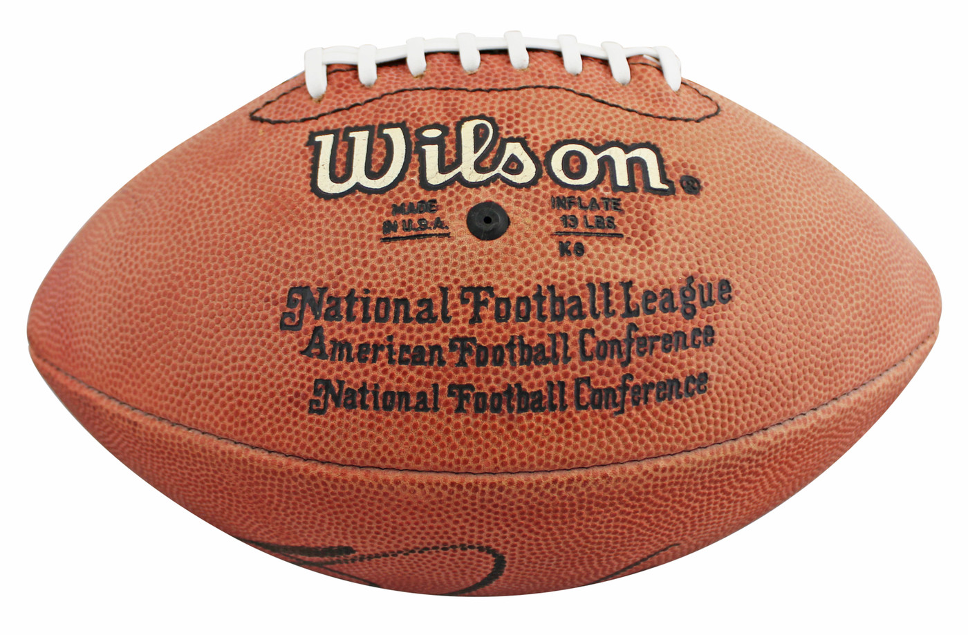 Raiders Bo Jackson Authentic Signed Wilson Official Nfl Football BAS #BV01120
