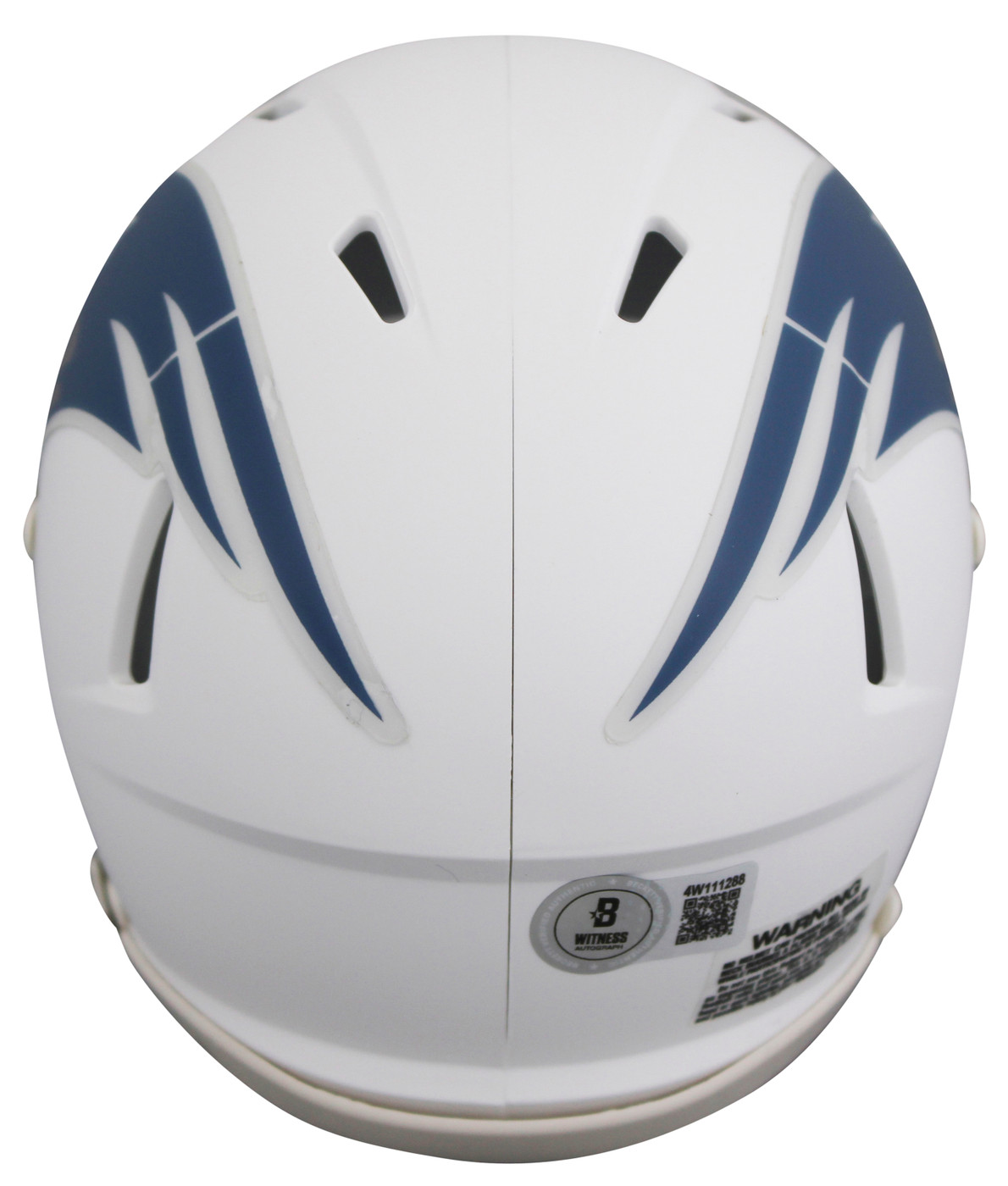 Patriots Randy Moss Signed 2025 On-Field Alt Speed Mini Helmet BAS Witnessed