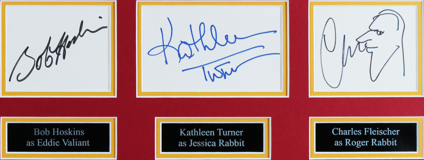 Who Framed Roger Rabbit (3) Turner, Fleisher & Hoskins Signed Framed Display BAS Version 1