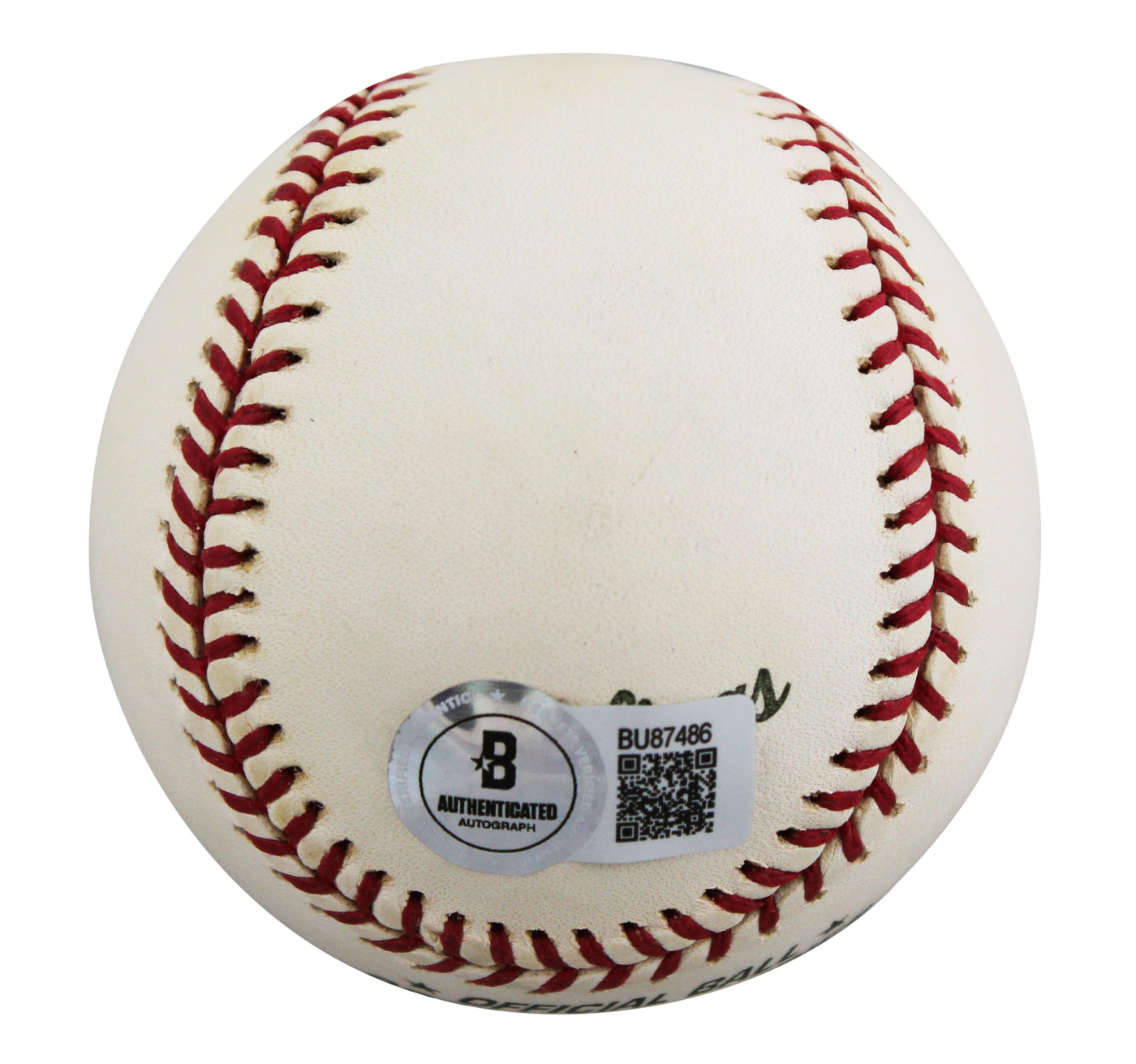 D-Backs Mark Grace Signed 2001 World Series Logo OML Baseball BAS #BU87486