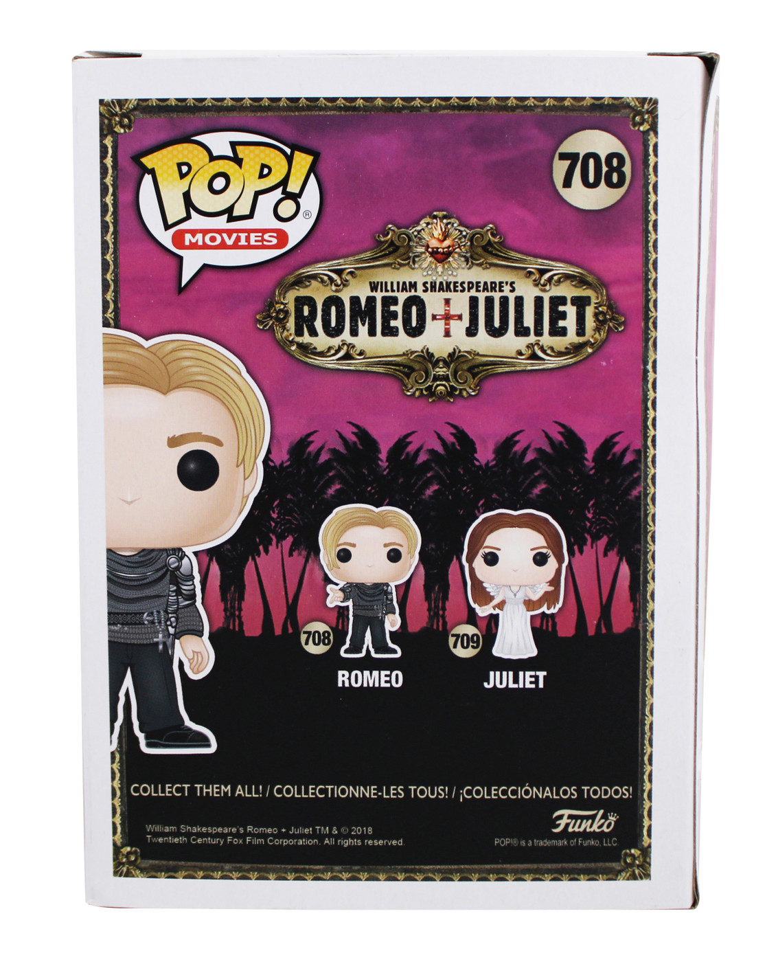 Leonardo DiCaprio Romeo & Juliet Signed #708 Funko Pop Vinyl Figure JSA #CF71502