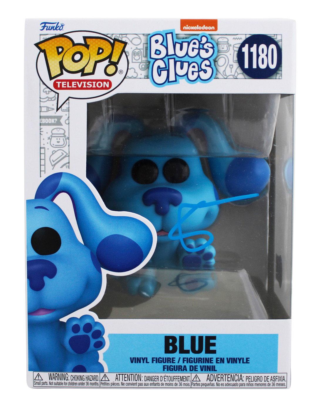 Steve Burns Blue's Clues Signed Blue #1180 Funko Pop Vinyl Figure BAS #BS35831