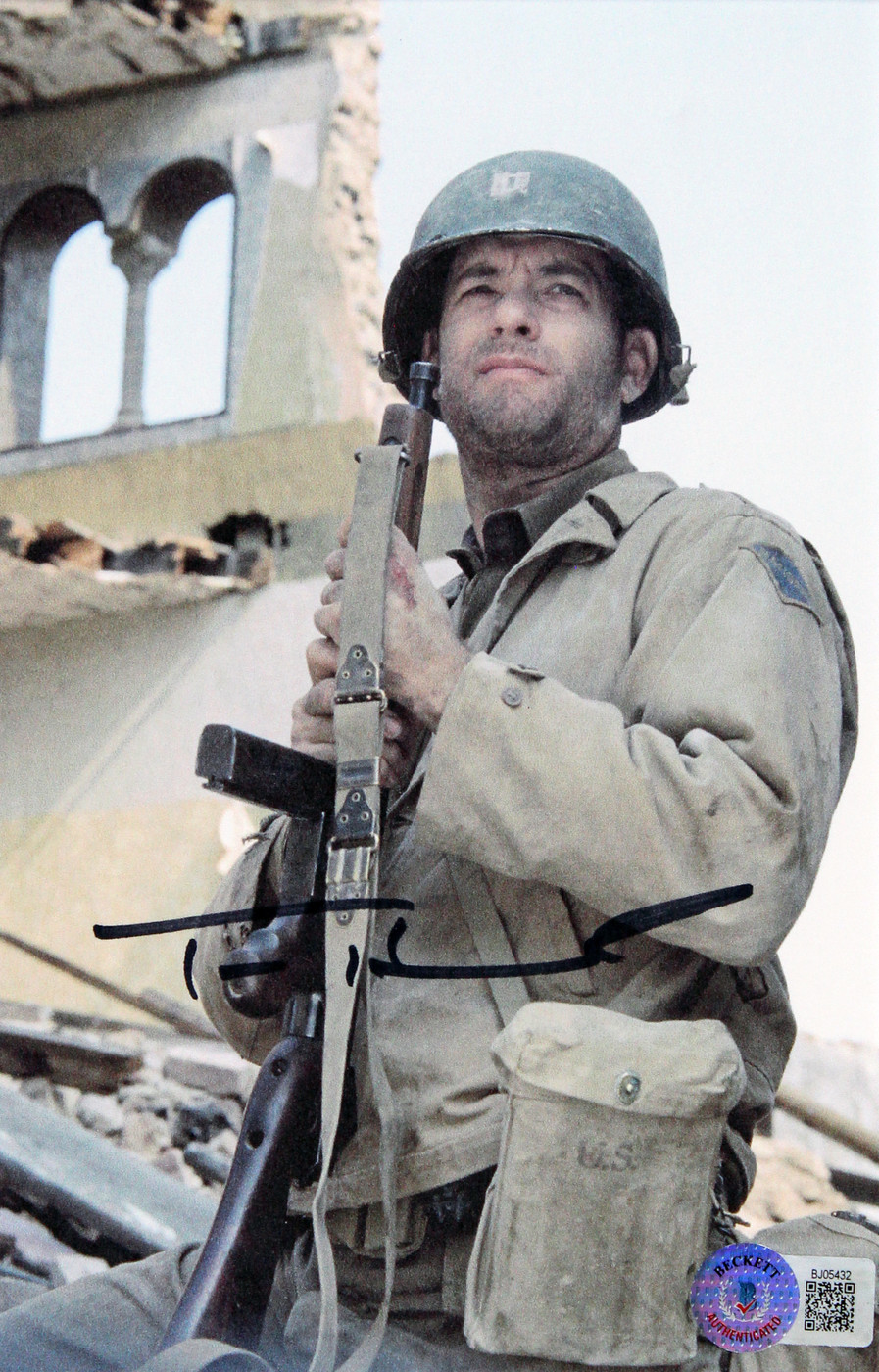 Tom Hanks Saving Private Ryan Authentic Signed Framed Display Autographed BAS