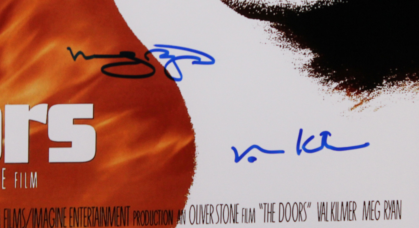 Val Kilmer & Meg Ryan The Doors Authentic Signed Framed 16x24 Photo BAS