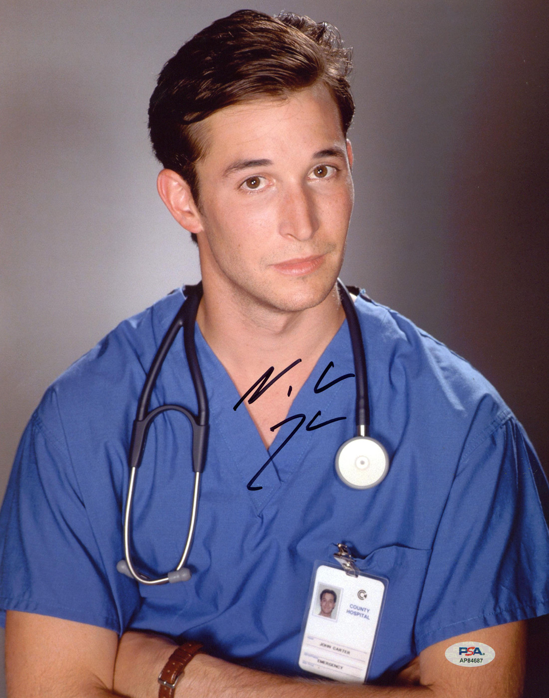 Noah Wyle E.R. Authentic Signed 11x14 Vertical Photo PSA/DNA #AP84687