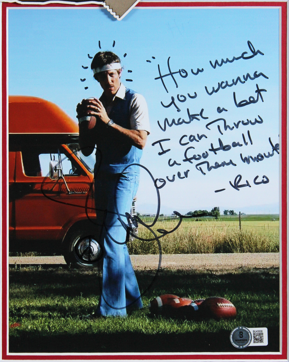 Jon Gries Napoleon Dynamite "Rico" Signed 8x10 Framed Photo BAS #BU43508