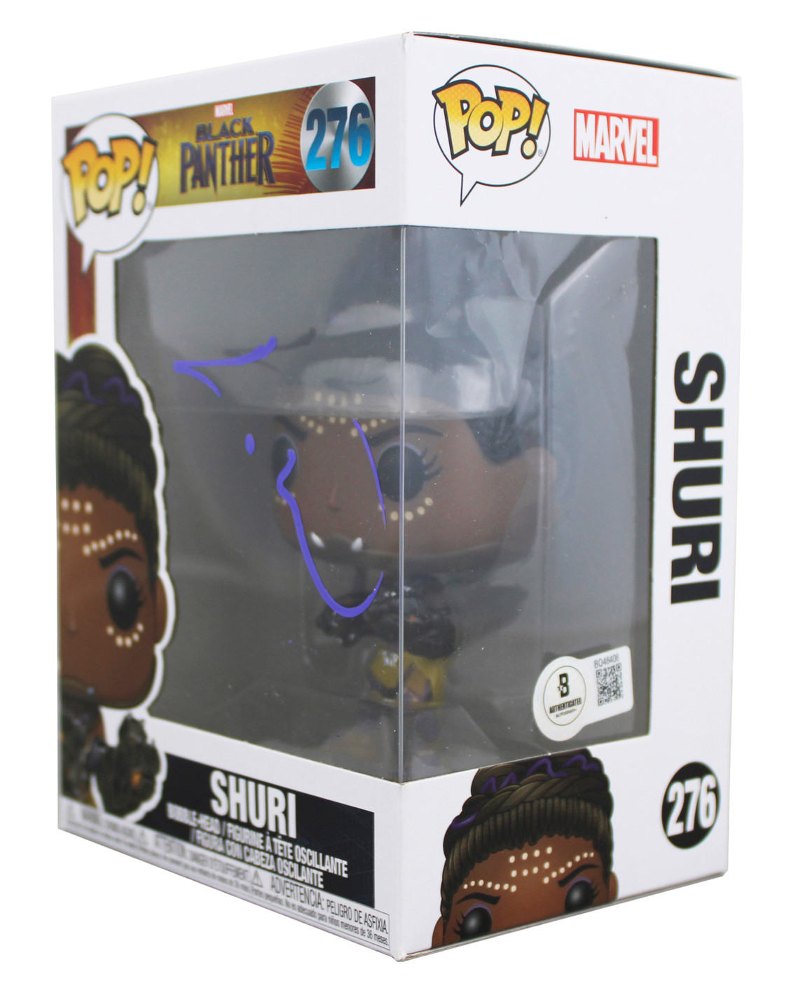 Letitia Wright Black Panther Signed Shuri #276 Funko Pop Vinyl Figure BAS