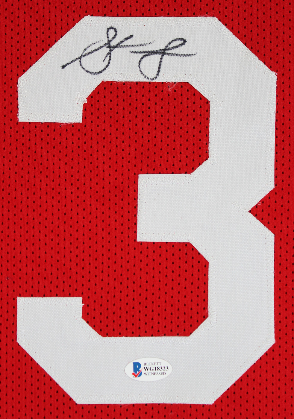 Steve Francis Authentic Signed Red Pro Style Jersey Autographed BAS Witnessed