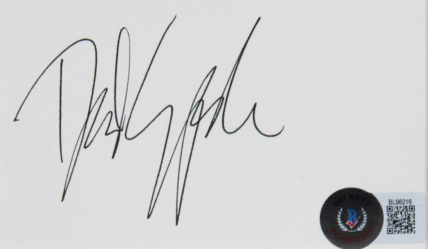 David Spade Joe Dirt Authentic Signed & Framed 3x5 Index Card