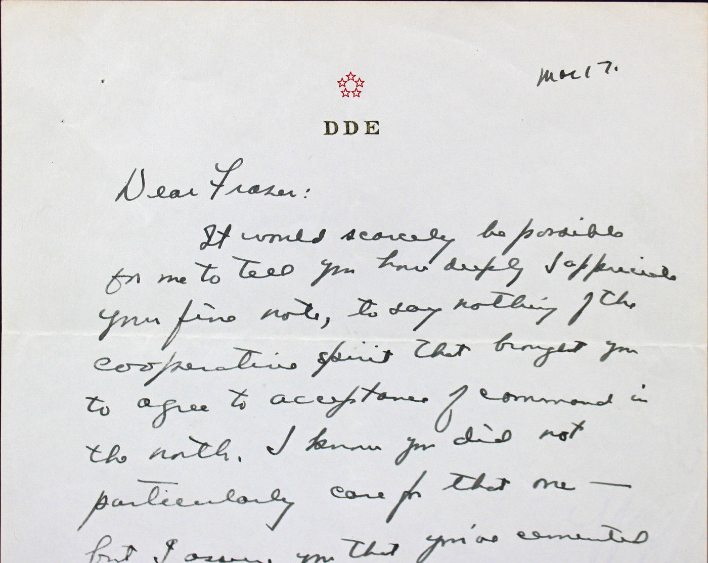 Dwight D. Eisenhower Signed 7x10.25 Handwritten Letter PSA/DNA #V07847