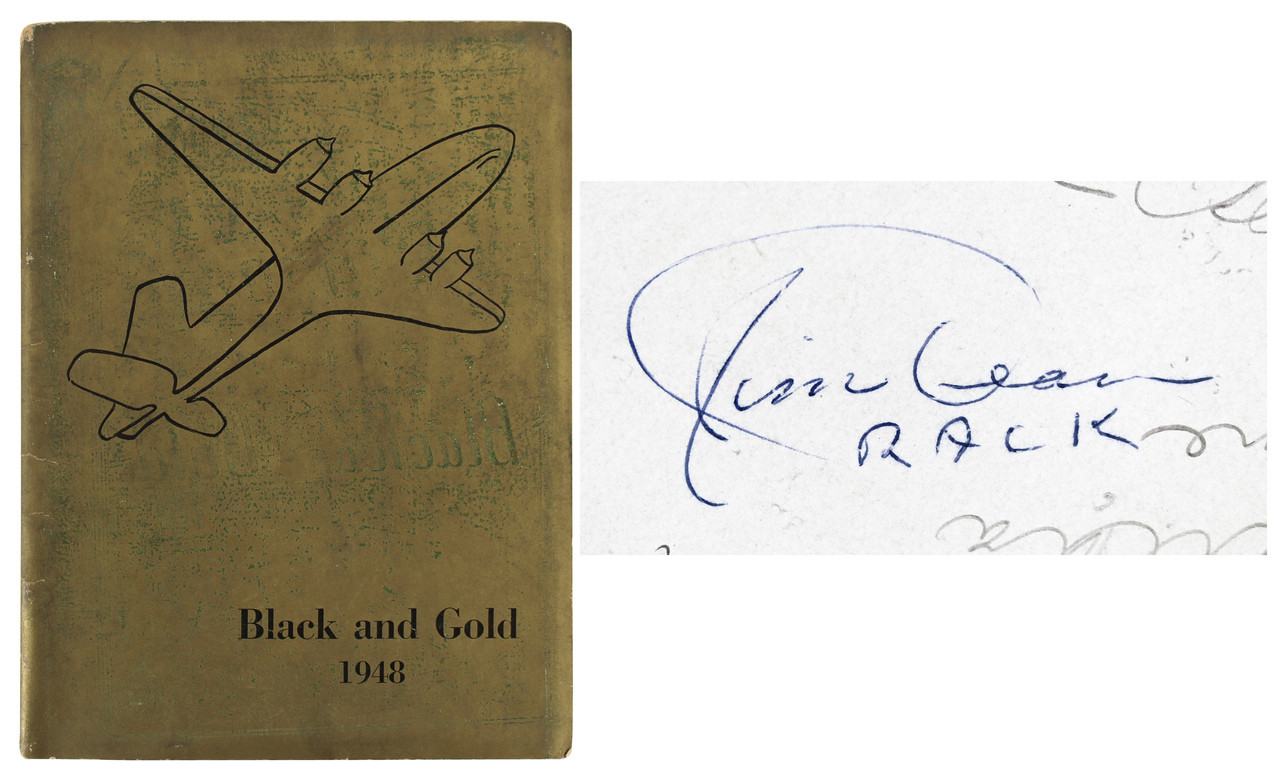 James Dean "Rack" Signed 8.25x10.75 1948 "Black And Gold" Yearbook BAS #AB77986