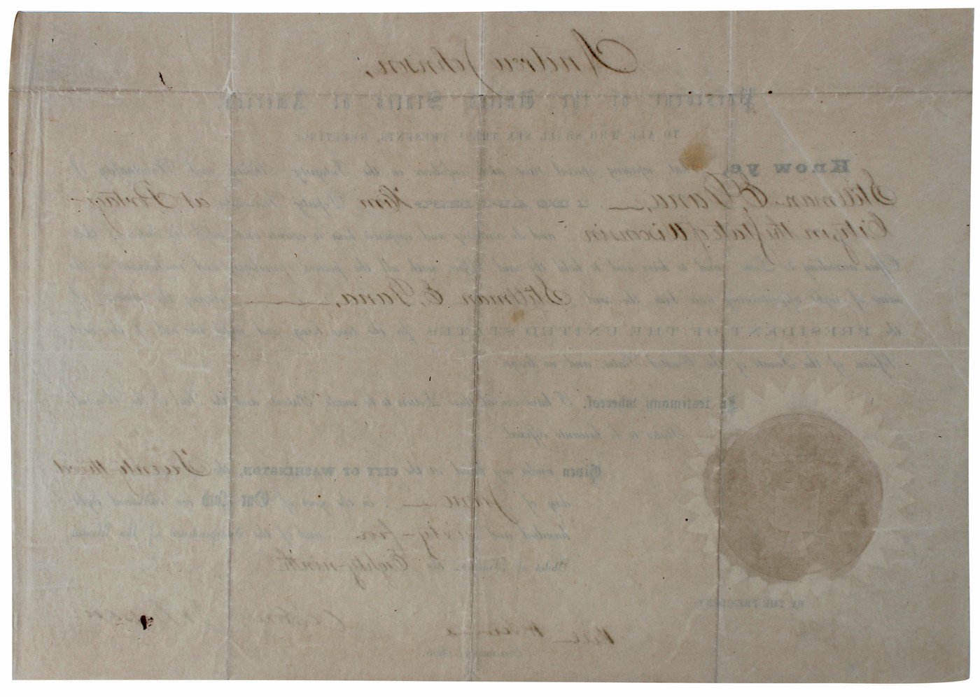 Andrew Johnson Signed 9.65x13.85 1865 Appointment Document PSA/DNA #AC08040