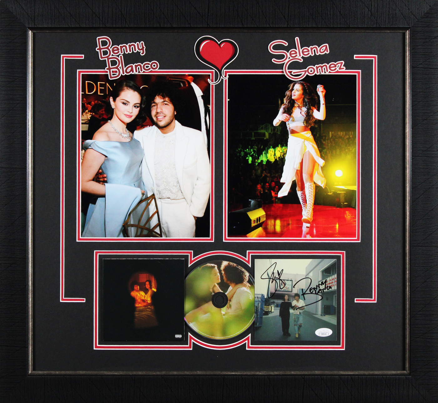 Selena Gomez Benny Blanco Signed & Framed I Said I Love You First