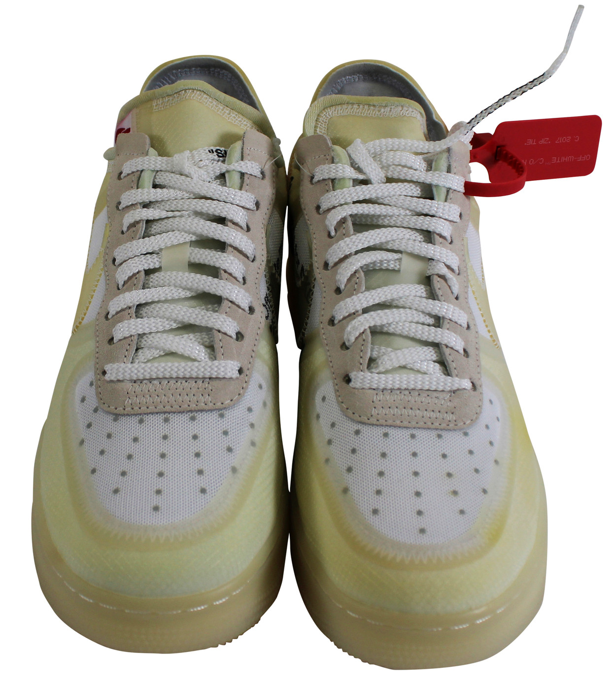 Virgil Abloh Signed 2017 Nike Off White Air Force 1 Low "The Ten" Shoes BAS LOA