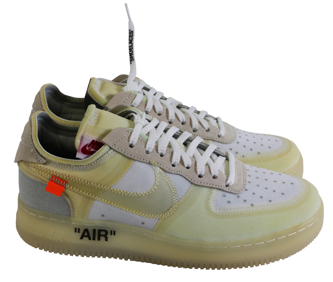 Virgil Abloh Signed 2017 Nike Off White Air Force 1 Low "The Ten" Shoes BAS LOA