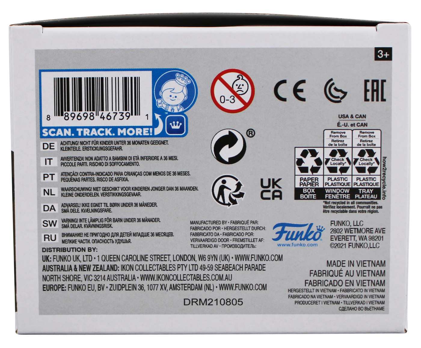 David Goggins Signed Sailor #USN Funko Pop Vinyl Figure w/ White Sig BAS