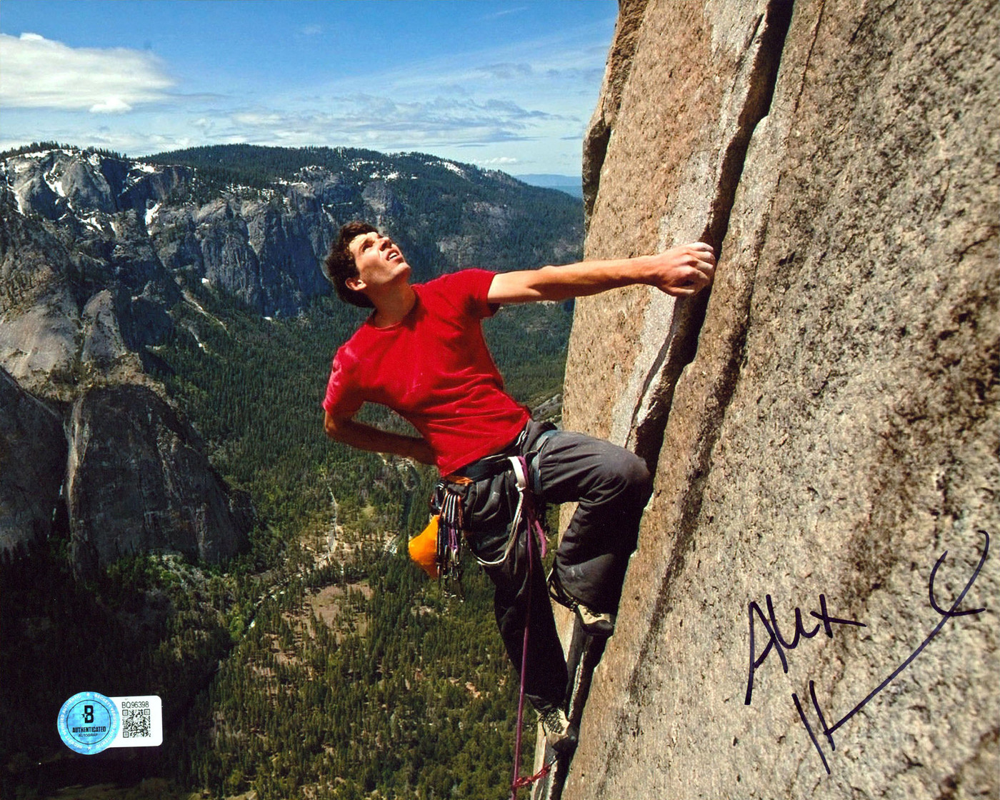 Alex Honnold Authentic Signed 8x10 Horizontal Photo Autographed BAS 1