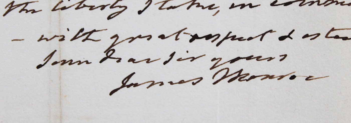 James Monroe Signed 8x10 1830 Handwritten Recommendation Letter BAS #AE13882