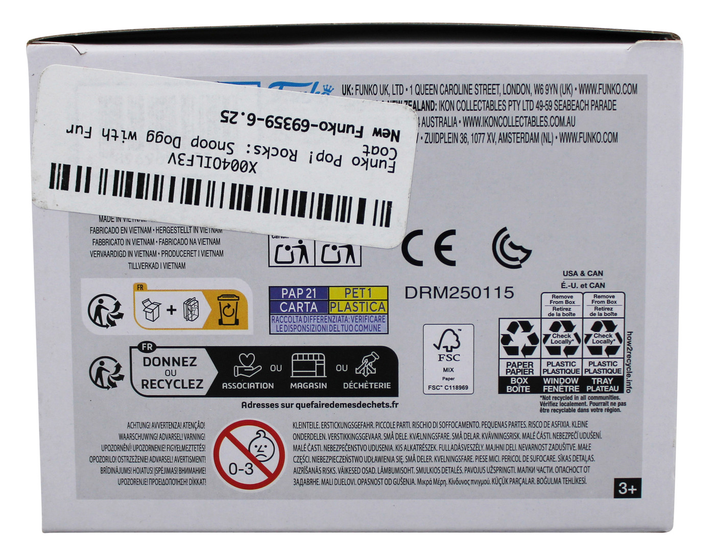 Snoop Dogg Authentic Signed Snoop Dogg #301 Funko Pop Vinyl Figure BAS #BS28289