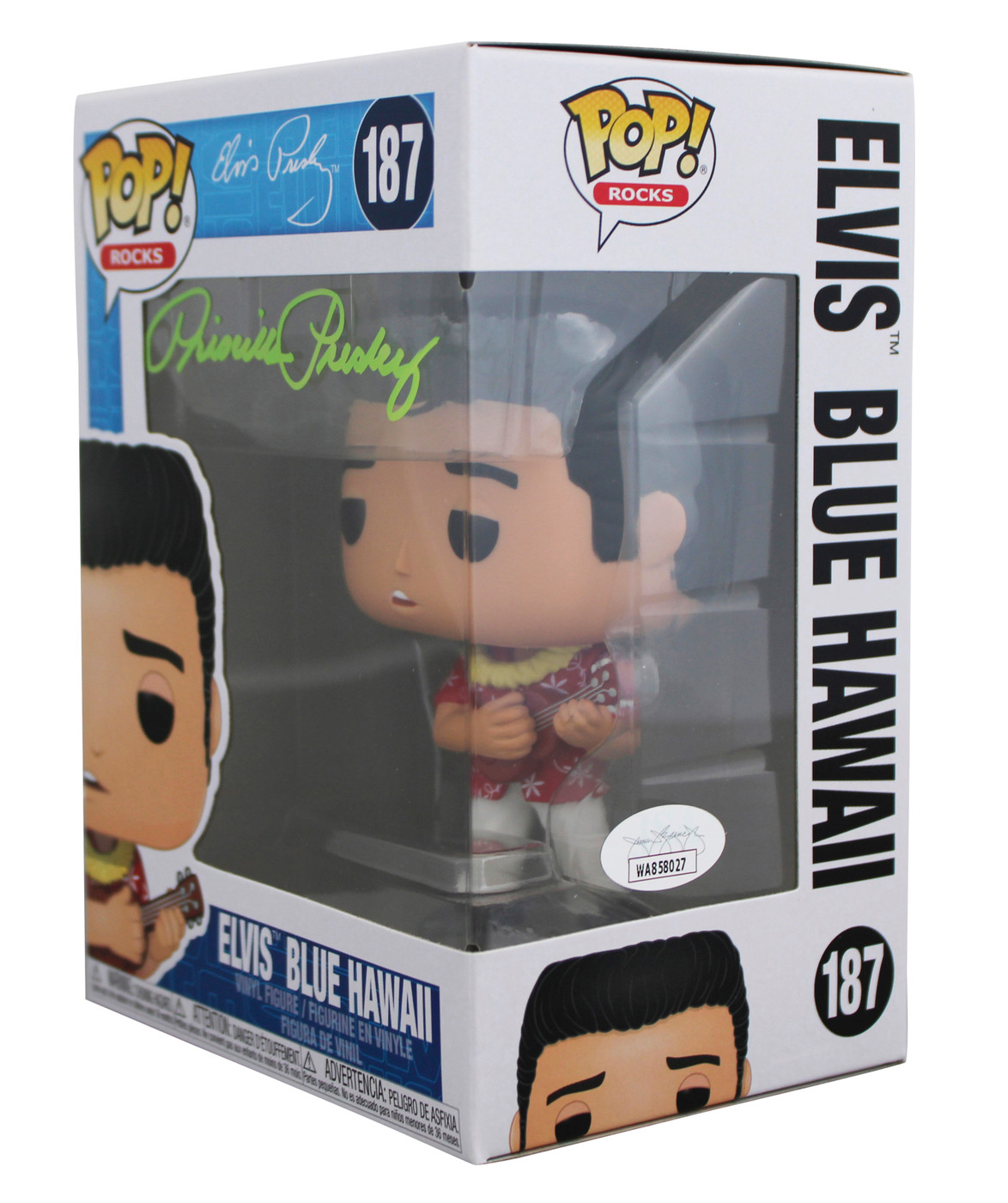 Priscilla Presley Signed Elvis #187 Funko Pop Vinyl Figure JSA