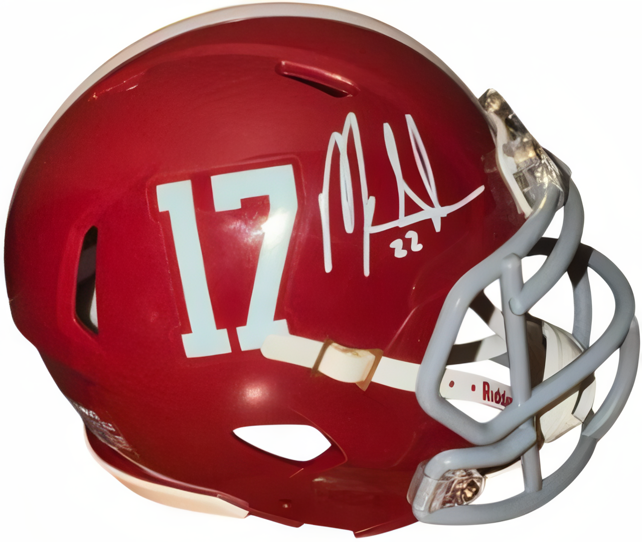 Mark Ingram Signed Alabama Crimson Tide #17 Riddell Mini Helmet  Beckett Witnessed (Heisman)