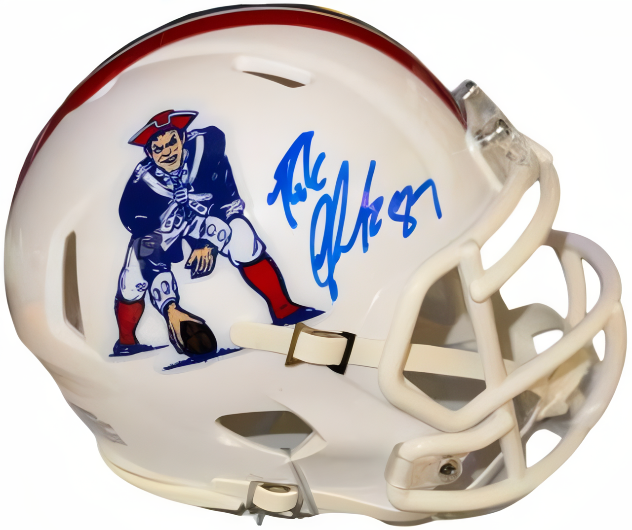 Rob Gronkowski Signed New England Patriots Riddell Tb Speed Mini Helmet #87  Gronk Holo