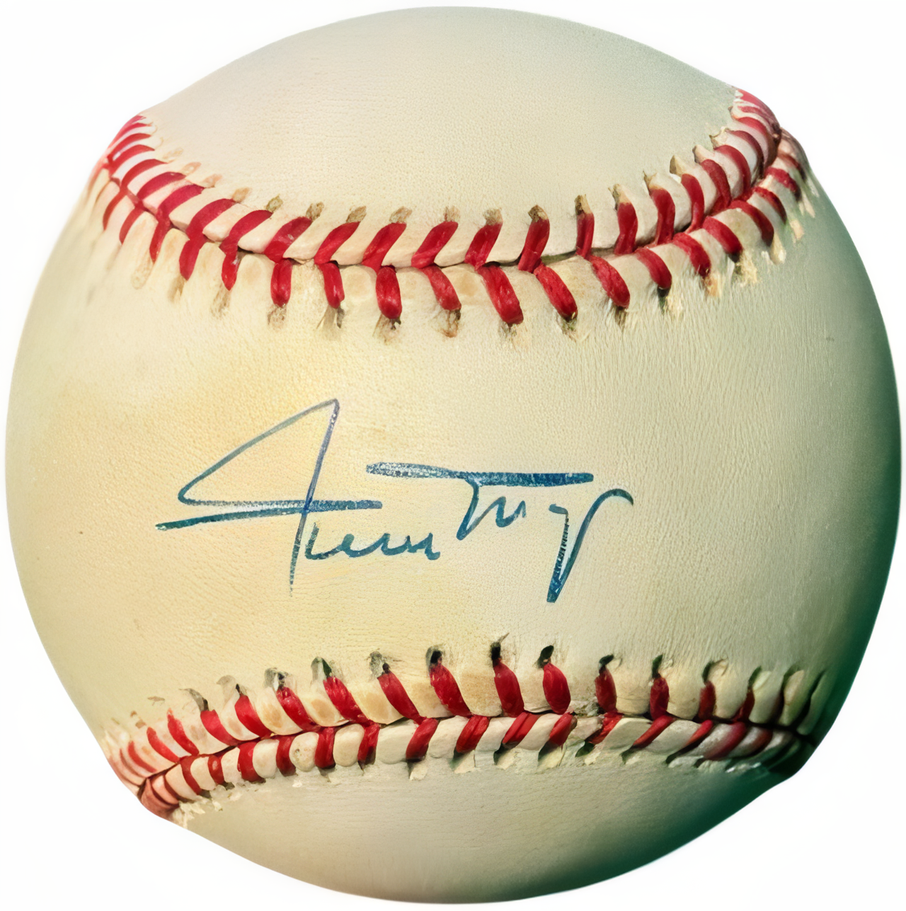 Willie Mays Signed Rawlings Official National League Ronl Baseball Toned  Coa (Giants/Hof)