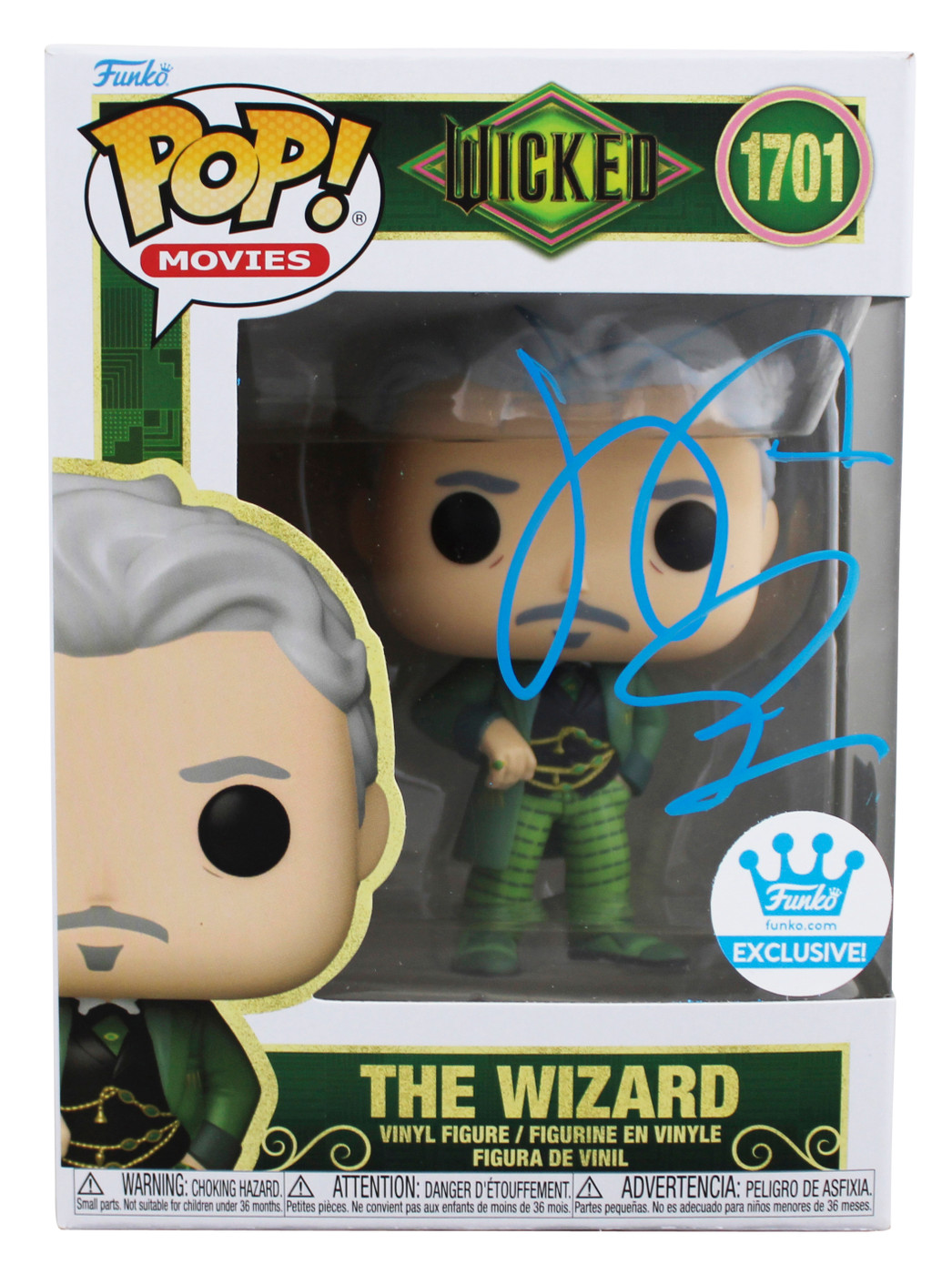 Jeff Goldblum Wicked Signed The Wizard #1701 Funko Pop Vinyl Figure BAS #BQ59190