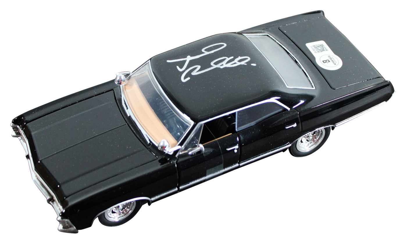 Jared Padalecki Supernatural Signed 1967 Impala 1:24 Die Cast Car
