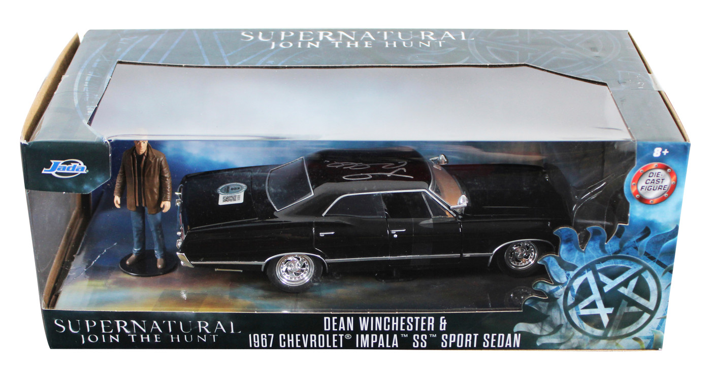 Jared Padalecki Supernatural Signed 1967 Impala 1:24 Die Cast Car BAS #BV56516