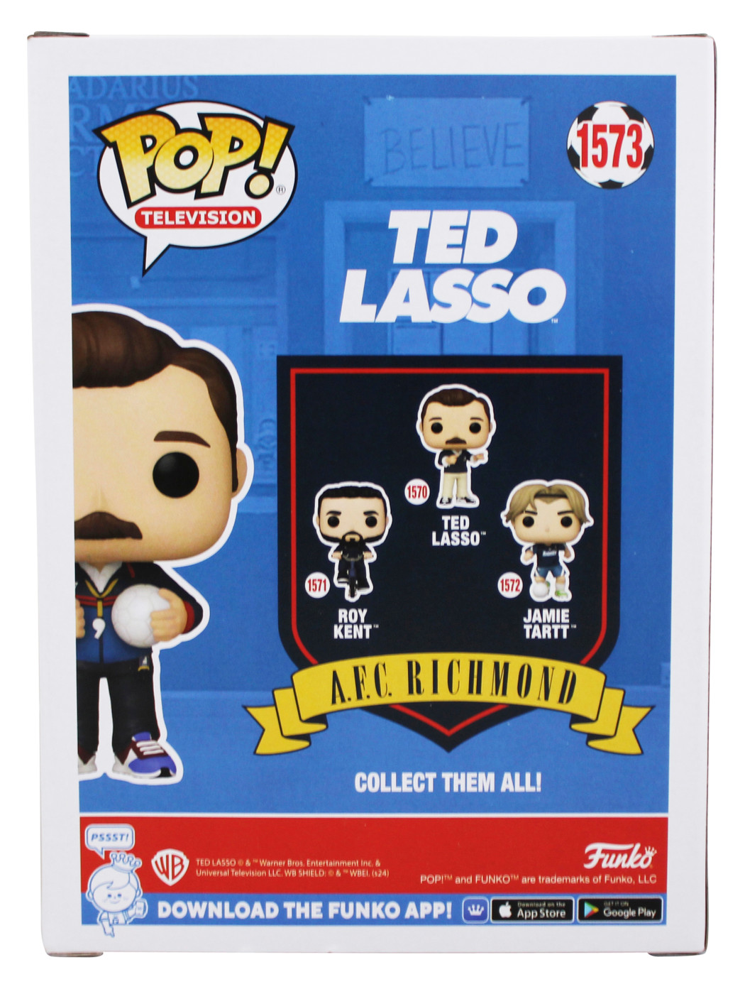 Jason Sudeikis Signed Ted Lasso #1573 Funko Pop Vinyl Figure BAS #BS75728