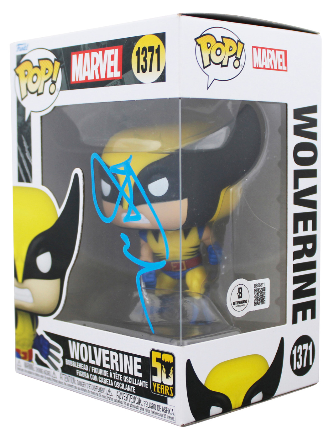 Hugh Jackman X-Men Signed Wolverine #1371 Funko Pop Vinyl Figure BAS #BS88811