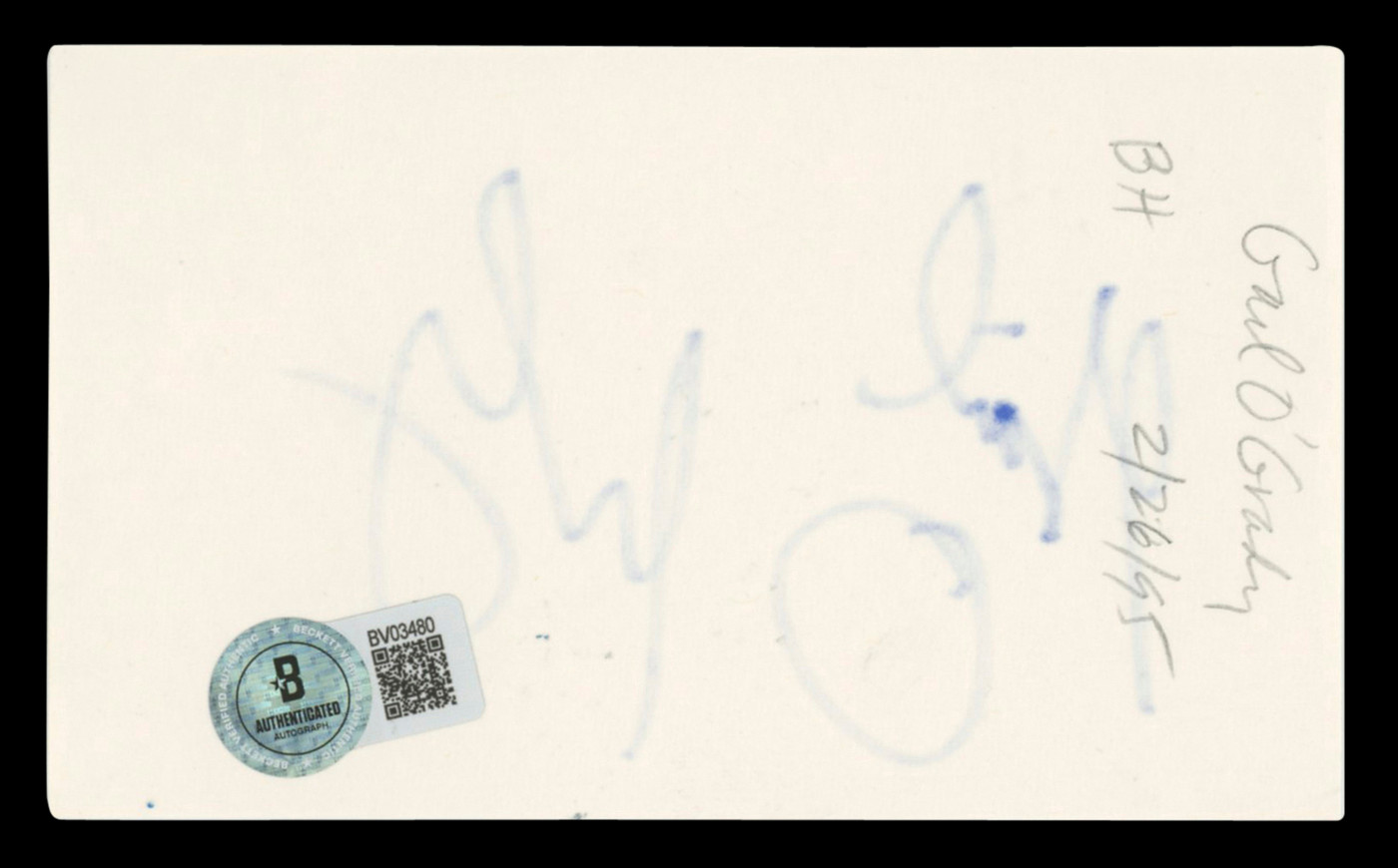 Gail O'Grady NYPD Blue Authentic Signed 3x5 Index Card Autographed BAS #BV03480
