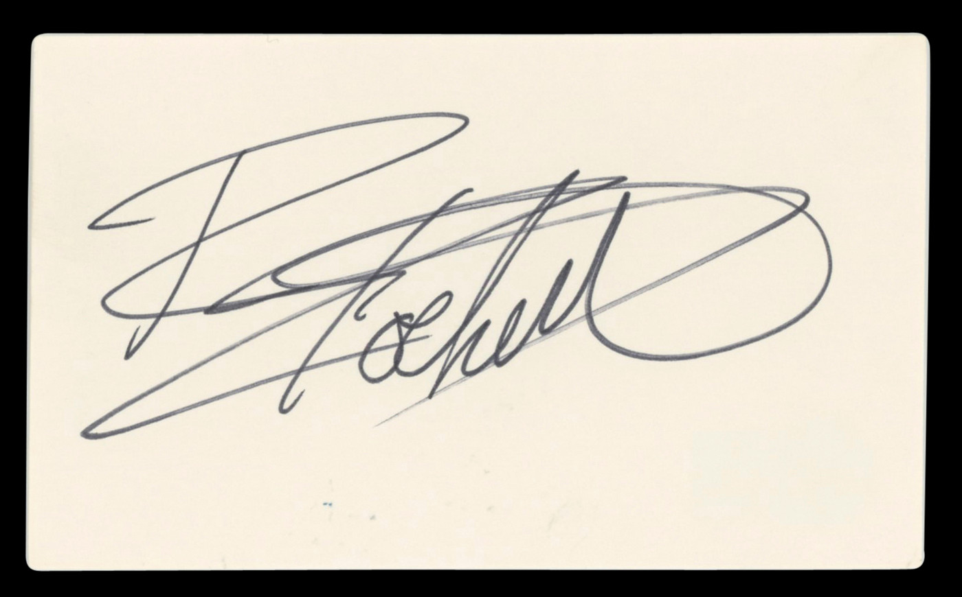 Rikki Rockett Poison Authentic Signed 3x5 Index Card Autographed BAS #BV00109