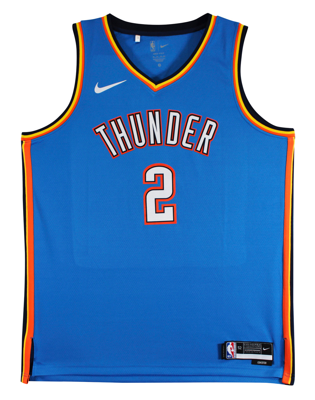 Thunder Shai Gilgeous-Alexander Signed Blue Nike Icon Finals