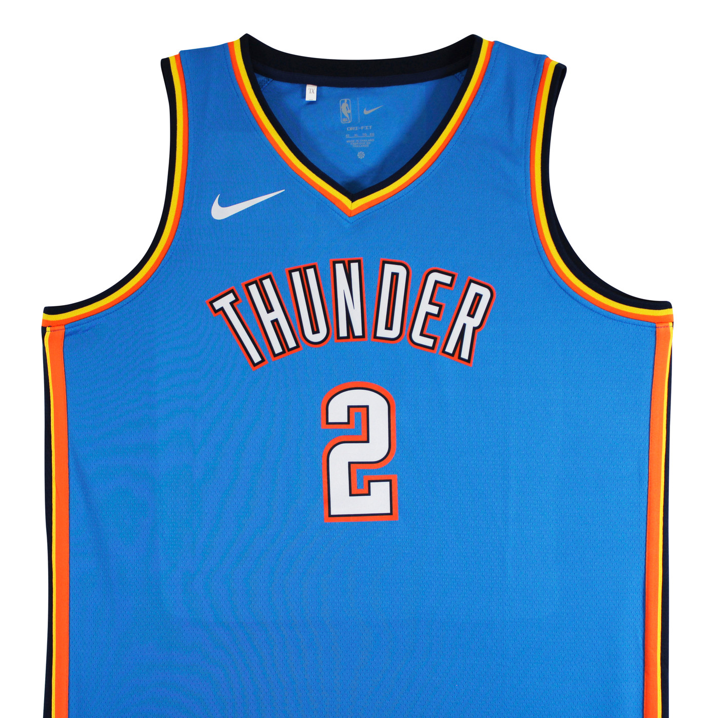 Thunder Shai Gilgeous-Alexander Signed Blue Nike Icon Finals Edition Jersey BAS
