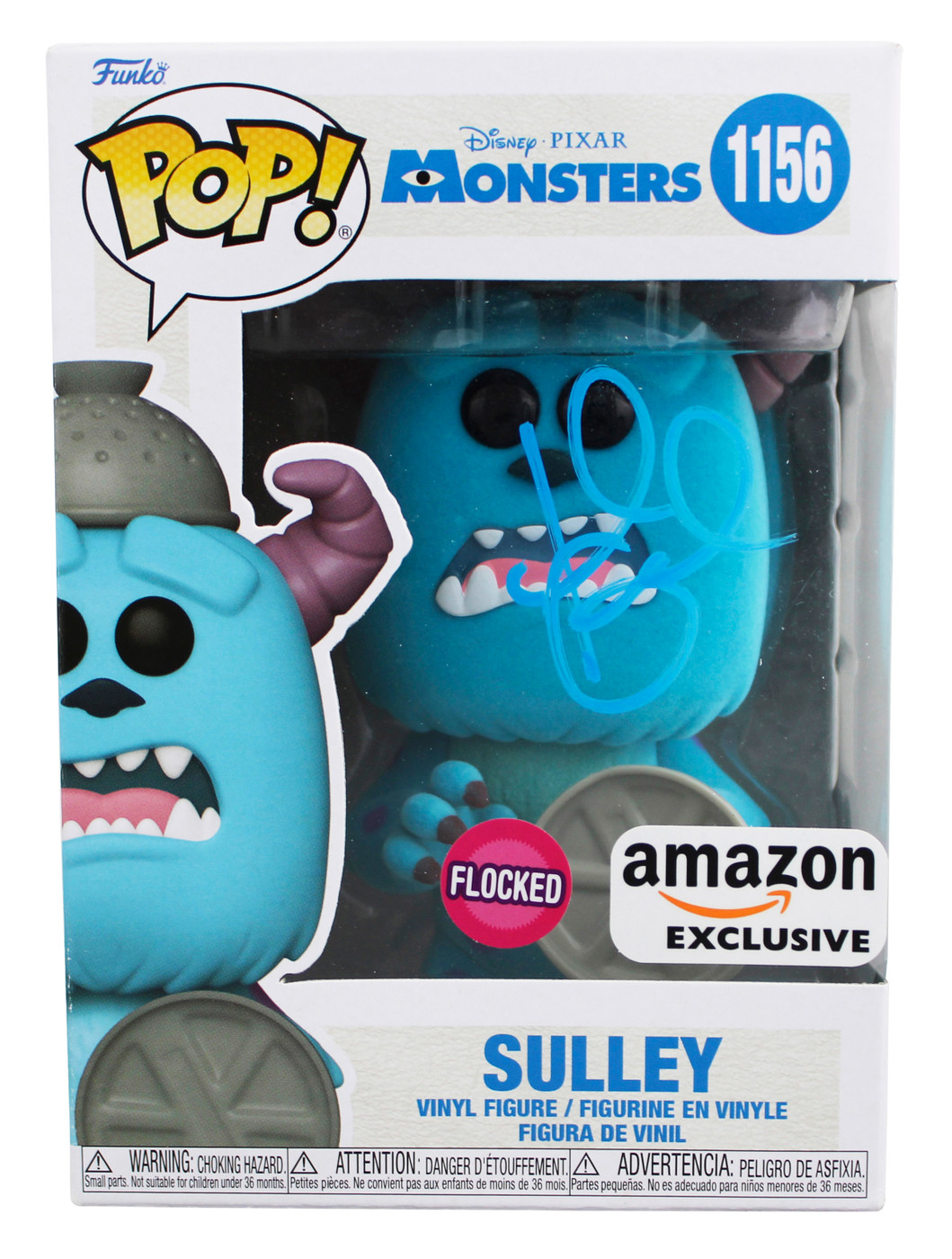John Goodman Monsters Inc Signed Sully #1156 Funko Pop Vinyl Figure BAS #BP97897